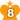 ランキング王冠素材画像　オレンジ数字8
