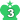 ランキング王冠素材画像 グリーン数字3