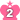 ランキング王冠素材画像 ピンク数字2