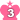 ランキング王冠素材画像 ピンク数字3